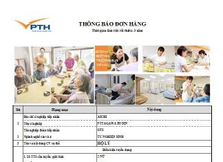 Tuyển sinh đơn hàng Hộ Lý Nhật Bản