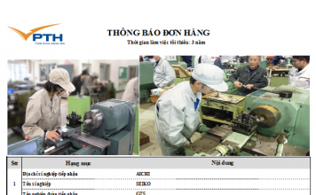(Tuyển dụng đơn hàng Xuất khẩu lao động)